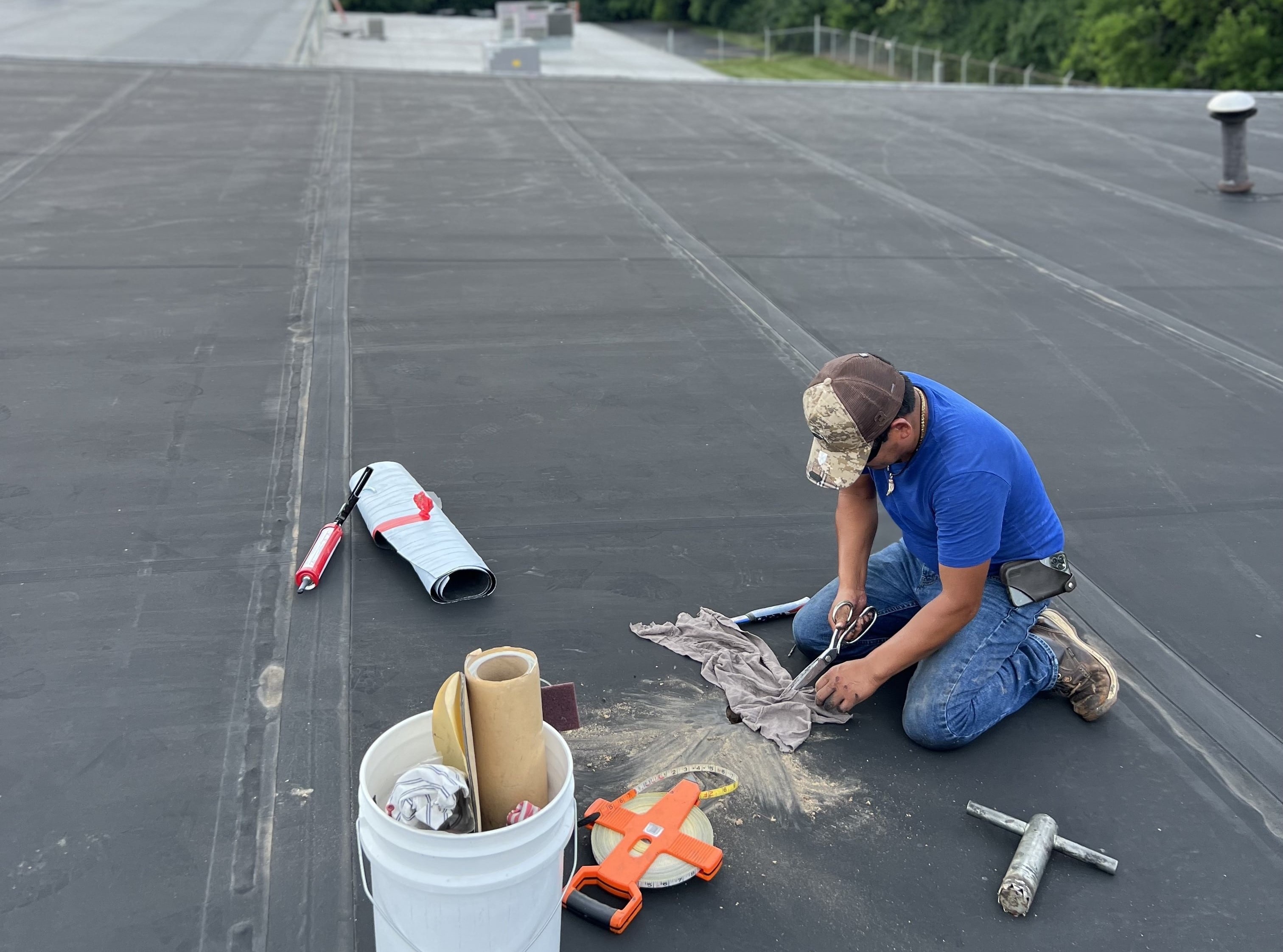 Commercial roof repair documentation